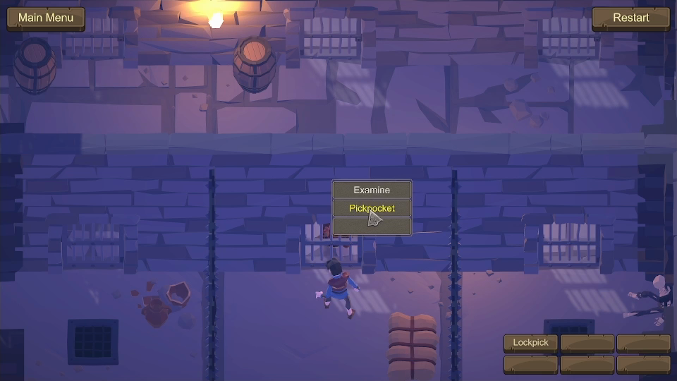 Pickpocketing the guard